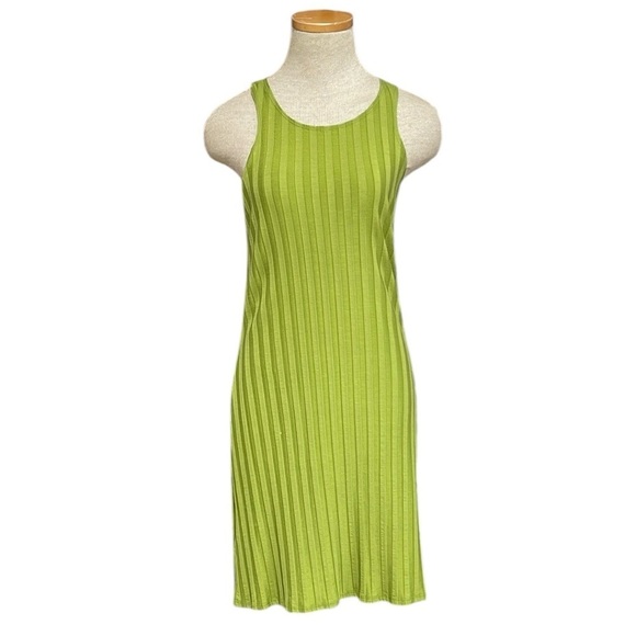 REFORMATION Dress Mel Bodycon Ribbed Knit Sleeveless Mini Size Large USA - Picture 1 of 13